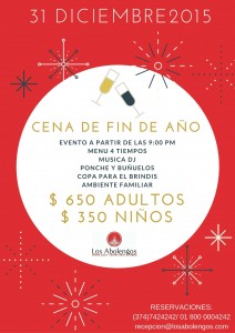 cena año nuevo