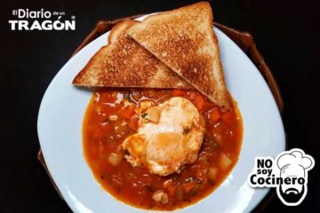 Huevos con verduras