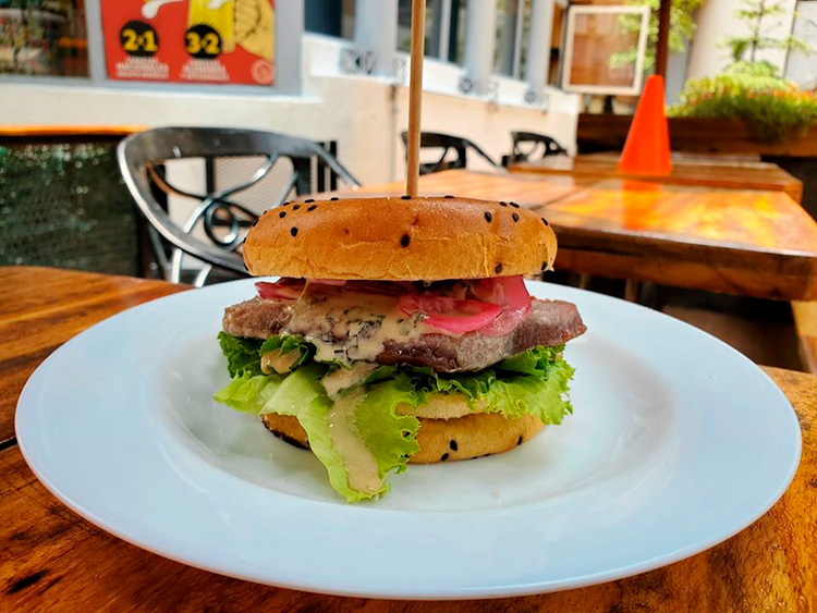 hamburguesas estilo Europeo