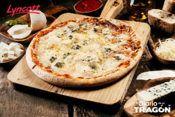 Pizza de cuatro quesos