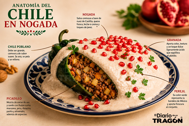 Chile en Nogada en Guadalajara